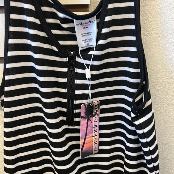 NWT Swim Coverup Brush Tripe - Picture 2 of 4